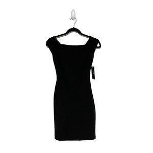 NWT: Lulu’s Black, Double Bow, Open Back, Mini Bodycon Dress, Size XS